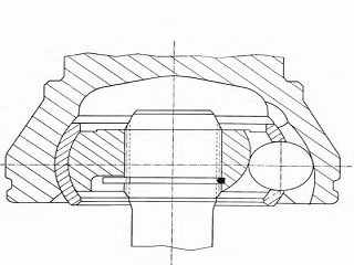 ШРУС внутренний Astra F Vectra B